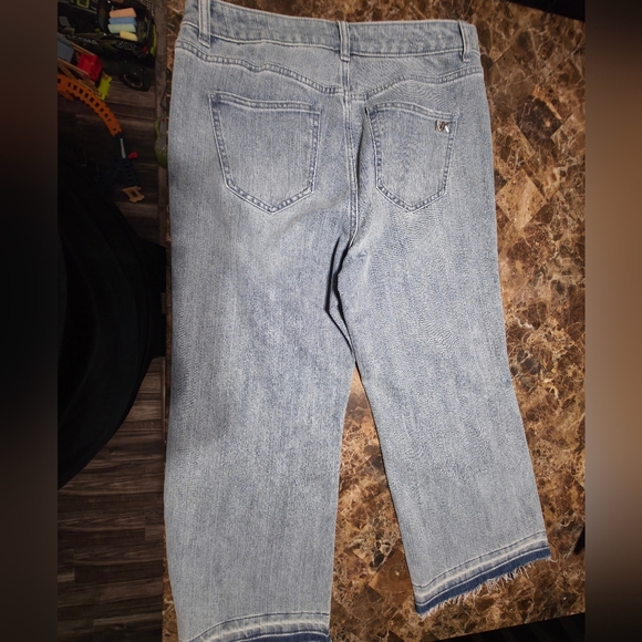 Michael Kors Women's Fray Flared Jeans Size 10 - Picture 8 of 15